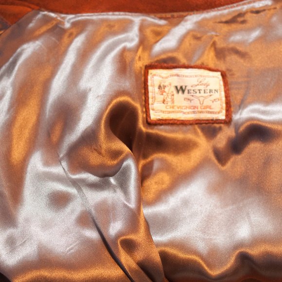 Chevignon Girl Suede Western Fringed Jacket. - Picture 7 of 8